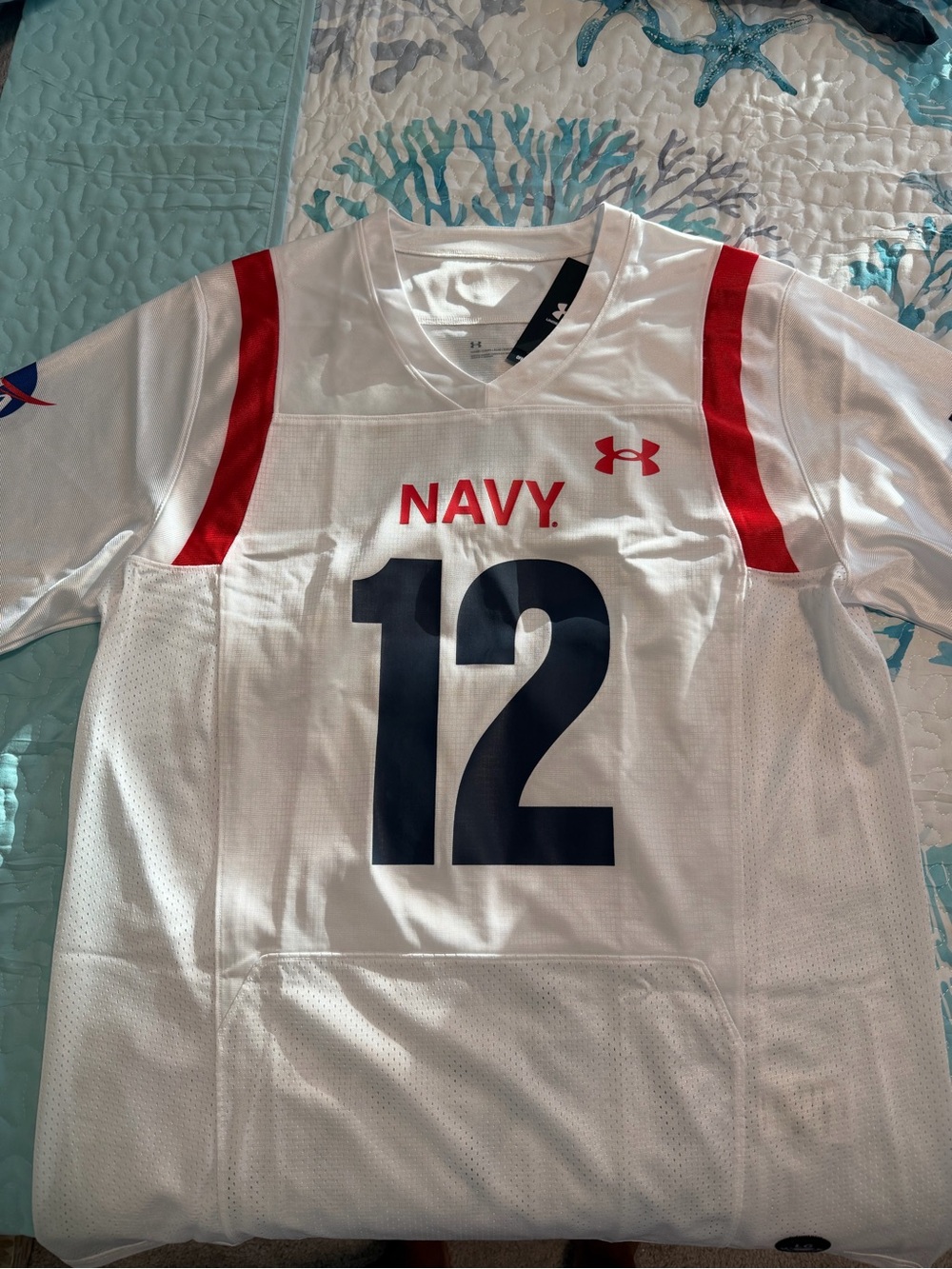 Under Armour Navy Midshipmen 2022 NASA Special Games Football Jersey